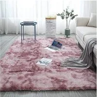 Pauwer Fellteppich Weicher Fluffy Teppich Kunstpelz Bodenteppich Rutschfester Indoor