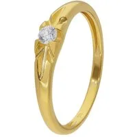 Glizz Goldring Gold-Ring für Gold 333/8K mit Zirkonia