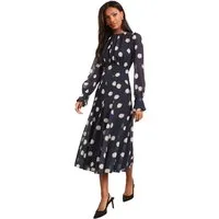 LIPSY Midikleid Lipsy Midikleid mit langen Ärmeln, Regular (1-tlg)