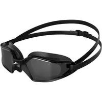 Speedo Schwimmbrille HYDROPULSE GOGGLE AU BLACK/GREY, für klare Sicht unter Wasser, bequemer Sitz, verstellbares Band
