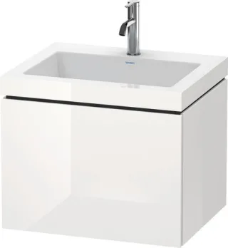 Duravit L-Cube c-bonded Set wandhängend Weiß Hochglanz 600x480x500 mm - LC6916O8585 LC6916O8585