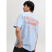 Jack & Jones Rundhalsshirt JORNORREBRO TYPO TEE SS CREW NECK NOOS Baumwolle, relaxed fit