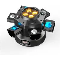 ZonQoonz Discolicht 150W 6-Arm Bühnenstrahllicht mit Sterneneffekt für DJ-Party-Hochzeit