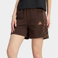 adidas Sportswear Shorts W AOP 3S SHO für Erwachsene, aus Baumwolle, mit Gummizug, enger Schnitt