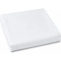 KH-Haushaltshandel Betttuch klassisches Betttuch, Haustuch, Bettlaken, 150x250cm, 100% Baumwolle, Baumwolle, Gummizug: ohne, (1 Stück), ohne Gummizug, Fb. weiss, kochfest, 95 Grad, Hotel Qualität