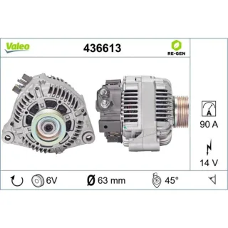 Valeo Lichtmaschine Citroen Fiat Lancia Peugeot 436613
