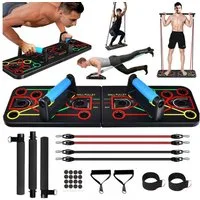 Warmounts Liegestützgriffe (Push-Up Liegestütz-Brett, 1-St), Multifunktionales Liegestütz-Board Set