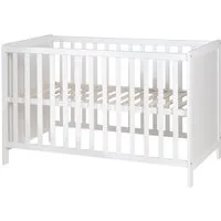 roba® Beistellbett Gitterbett, Babybett 60 x 120 cm, 6-fach höhenverstellbar, taupe