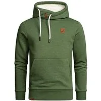 Amaci&Sons Kapuzenpullover YONKERS Kapuzenpullover mit Plüsch-Kapuze Herren Basic Sweatjacke Pullover Plüsch Hoodie Sweatshirt
