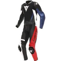 Dainese Motorradkombi Demon Sprint 2-Teiler Motorrad Lederkombi Atmungsaktiv,Ellenbogenprotektoren enthalten,Hüftprotektoren enth