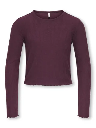 KIDS ONLY - KOGNELLA L/S O-NECK TOP JRS NOOS Mauve Wine - Gr. - 152
