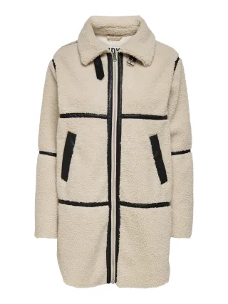 JDY - JDYFROSTY TEDDY LONG JKT OTW NOOS Birch - Gr. - L