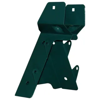 Smart Schaukelverbinder für Anbauschaukel - Grün beschichteter Stahl 2mm - 90mm Querbalken - 70-90mm Standpfosten - Witterungsbeständig Wickey