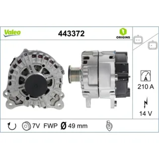 Valeo Generator 443372 Renault Espace Grand Laguna Latitude Megane Sc?nic