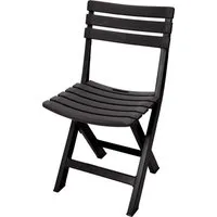 Spetebo Klappstuhl Kunststoff Klappstuhl 80 x 45 cm - anthrazit (Einteilig, 1 St), Garten Balkon Terrasse Klapp Stuhl klappbar