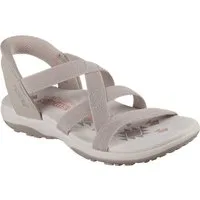 Skechers REGGAE SLIM-STRETCH FLEX Sandale Flats, Trekking Sandale mit Slip-ins Funktion