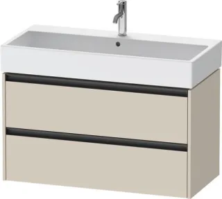 Duravit Ketho.2 Waschtischunterbau wandhängend Taupe Supermatt 984x460x549 mm - K25278083830000 K25278083830000