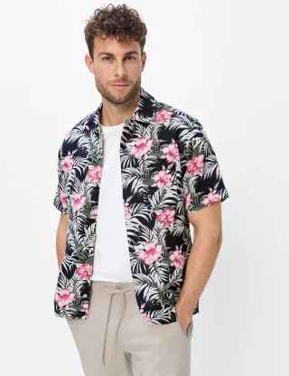 Brax Herren Hemd Style LUKE raspberry, Rosa, Gr. M