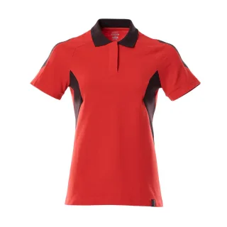 MASCOT Damen Polo-Shirt ACCELERATE Verkehrsrot / Schwarz S - 18393-961-20209-S