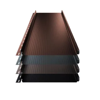 Stehfalz Terrano | Dach & Wand | 0,50 mm | Stahl | Nanowelle | 316 mm Breite | 35 µm Mattpolyester