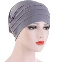 Cachito Strickmütze Haar Wrap für Damen Weich Turban Cap Stretch Jersey Kopftuch Atmungsaktiv Leichtgewicht Turban für Frauen