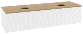 Villeroy & Boch Waschtischunterschrank Antao K39_5 1600x360x500mm mit Struktur FK/AP: MT/1 K39151MT