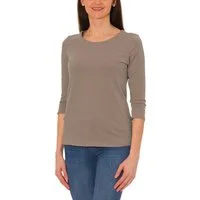 Alkato Longshirt Alkato Damen Shirt 3/4 Arm mit Rundhals