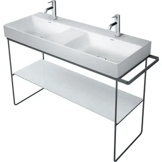 Duravit DuraSquare Metallkonsole 0031174600 126,5x45,1cm, bodenstehend, schwarz matt