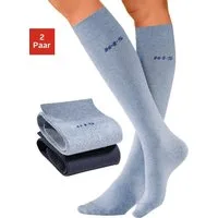 H.I.S Kniestrümpfe (Packung, 2-Paar) mit Komfortbündchen