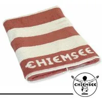 Chiemsee Saunatuch 100% Baumwolle, 80 x 200 cm, Frottier, gestreift, Logo-Schriftzug