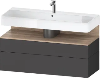Duravit Qatego Waschtischunterbau wandhängend Graphit Matt 1190x470x590 mm - QA4396055490000 QA4396055490000