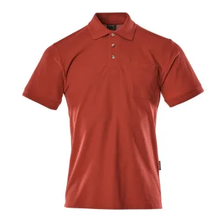 MASCOT Borneo Polo-Shirt mit Brusttasche CROSSOVER Rot M - 00783-260-02-M