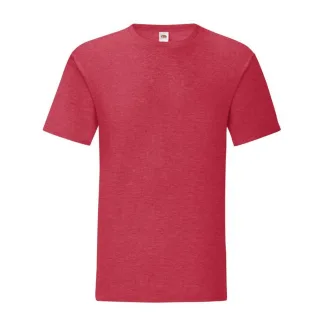Fruit of the Loom - "Iconic 150" T-Shirt für Herren (Rot meliert)