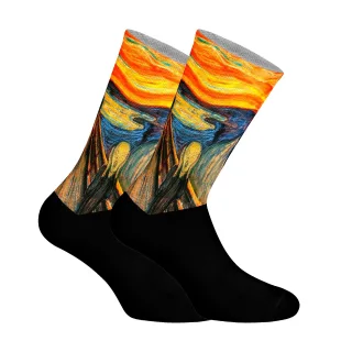 Elastische bedruckte lange Socken für Unisex