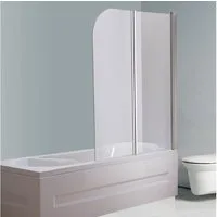 Mucola Badewannenaufsatz 133CM Glas Duschabtrennung Duschwand Badewannenaufsatz Faltwand, Glas, (Stück, 1 tlg), Schnell zu reinigen