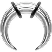 Taffstyle Dehnungsstab Dehnungssichel Expander Hufeisen Piercing Dehner Silber 7mm (Spirale Dehnungssichel Piercing), Edelstahl Ohrpiercing Expander Ohr Stab