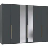 Wimex Drehtürenschrank London in den Breiten 180cm, 225cm und 270cm erhältlich, inkl. Spiegel Kleiderschrank wahlweise mit Basic- o. Premium-Ausstattung erhältlich