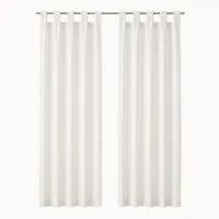 Bestlivings Gardine "Ellen" mit Schlaufen (2 St), Schlaufe, blickdicht, Polyester, einfarbig, modern, waschbar bei 30°C