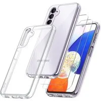 MSM Handyhülle Hülle + 2X Schutzglas für Samsung Galaxy A14 5G Panzerfolie Full