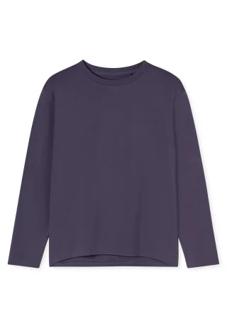 SCHIESSER - Langarmshirt indigo - Gr. - 48