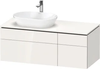 Duravit L-Cube Konsolenwaschtischunterbau wandhängend Weiß Hochglanz 1220x550x482 mm - LC48760858500 LC4876085850000