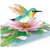 papercrush Geburtstagskarte Kolibri Pop-Up Karte
