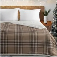 Wohndecke KAROMUSTER Winterdecke, Eurofirany, karierte Decke, warm und kuschelig, Fleecedecke 150x200 cm, Sofadecke