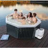 mSpa Whirlpool TUSCANY XXL 2026- Ø 193 x 65 cm - ganzjährig Outdoor Pool - F-TU062W, Plug & Play System - Whirlpool zum Selbstaufbau, vorgefertigte Bauweise, inkl. UVC+ Selbstreinigungsfunktion, App-Steuerung, Schnellheizsystem