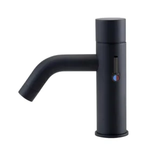 Benkiser Metrix Fashion Infrarot Waschtischarmatur 1996063F02 mit Mischer, für Netzbetrieb, berührungslos, schwarz
