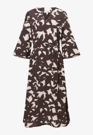 MORE & MORE - Kleid mit Print weiß - Gr. - 36
