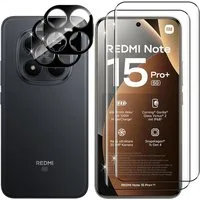 SmartUP Displayschutzglas 2X Schutzglas für Xiaomi Redmi Note 15 Pro Plus 5G Panzerfolie Kamera für Für Xiaomi Redmi Note 15 Pro Plus 5G, kompletter Rundumschutz
