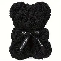 Kunstblumenstrauß Rosenbär Teddybär Rosen Valentinstagsgeschenk, Deggelbam