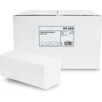 Hypafol Papierhandtuch Zellstoff hochweiß, 2-lagig, 24 x 21 cm, 3.200 Blatt, ZZ/V-Falz