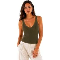 Worldclassca Stricktop Worldclassca Stricktop Ärmellos Basic Leicht Gerippt Tanktop Sommer Neue Kollektion - Stilvolle und gemütliche Sommer Mode für Damen